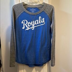 Kansas City Royals baseball long-sleeved raglan tee